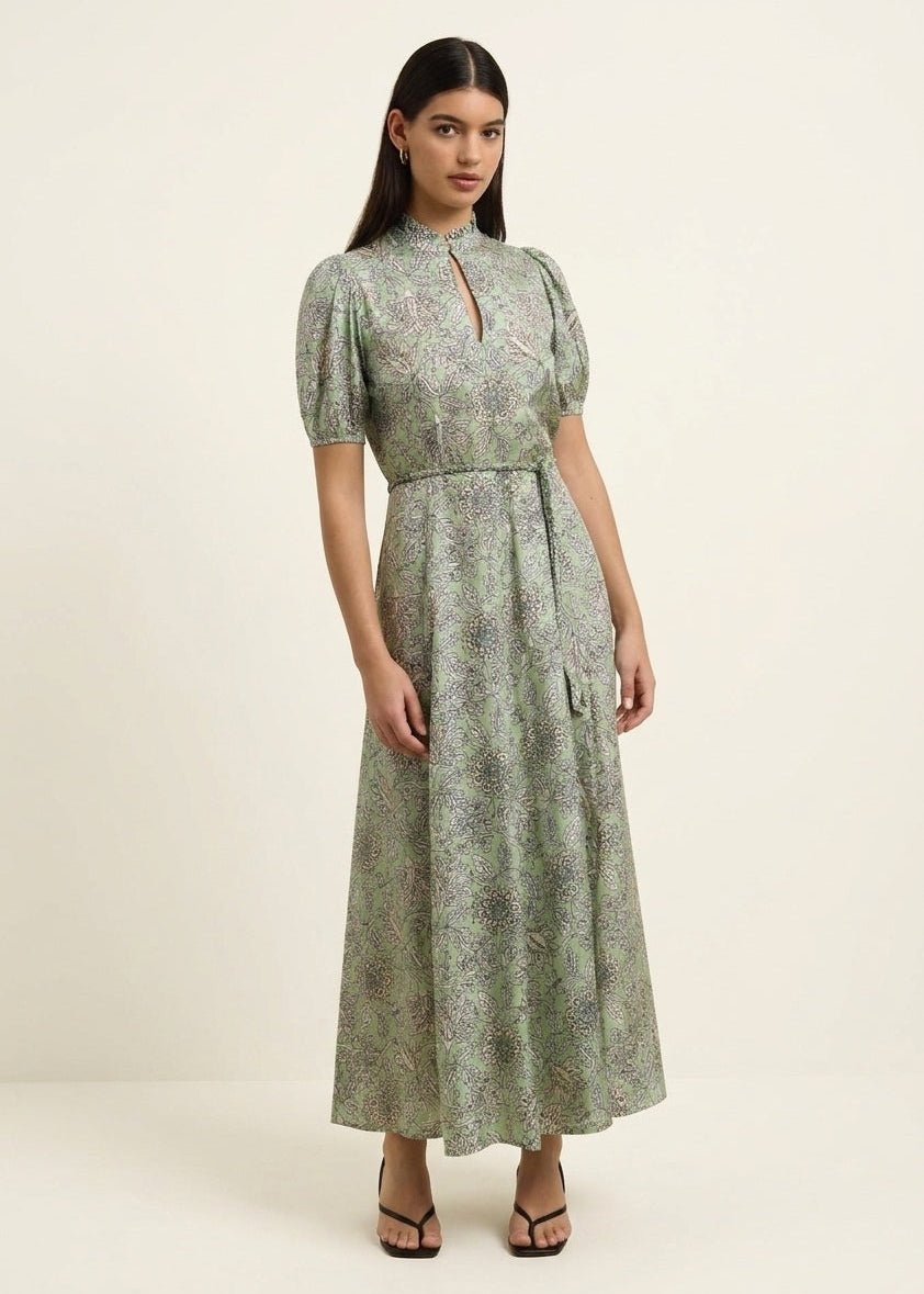Oceanus Dress in Heritage Sage from HANNAH ARTWEAR at Edito boutique