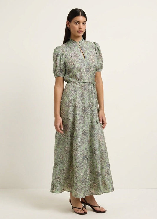 Oceanus Dress in Heritage Sage from HANNAH ARTWEAR at Edito boutique