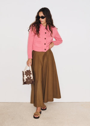 Octavia Skirt in Brown from STELLA FOREST at Edito boutique