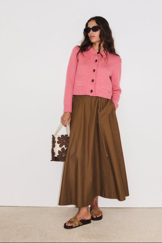 Octavia Skirt in Brown from STELLA FOREST at Edito boutique