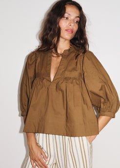 Octavia Tunic in Brown from STELLA FOREST at Edito boutique