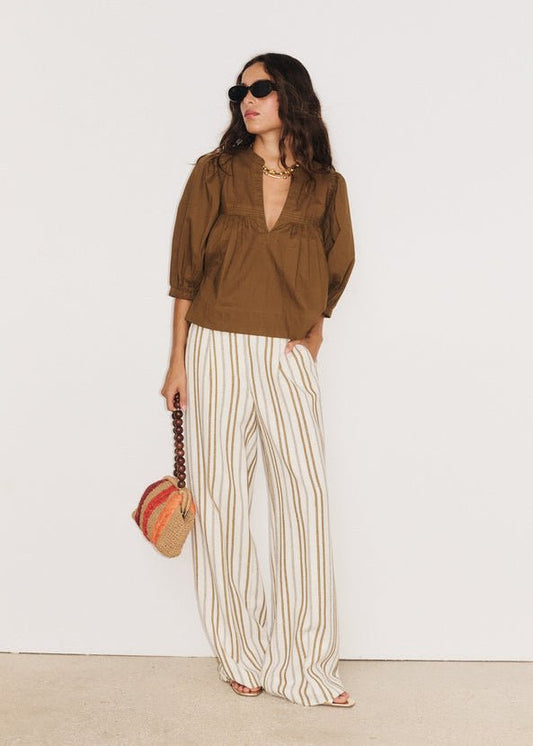 Octavia Tunic in Brown from STELLA FOREST at Edito boutique