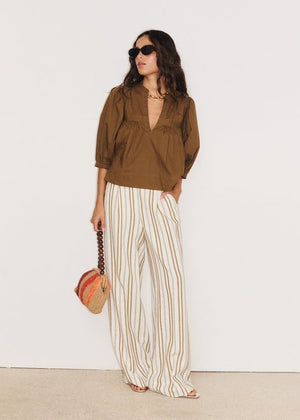 Octavia Tunic in Brown from STELLA FOREST at Edito boutique