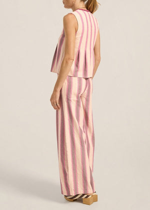 Odin Pants in Pink Mykonos Stripe from ILIO NEMA at Edito Boutique