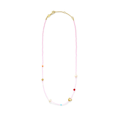 Oh So Fine Necklace in Pink from Anni Lu