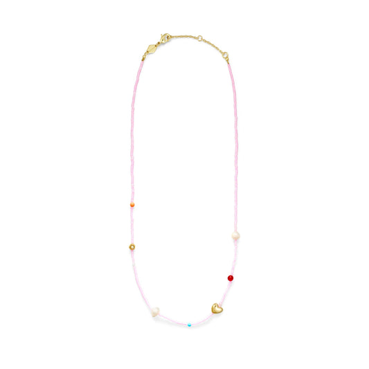 Oh So Fine Necklace in Pink from ANNI LU at Edito boutique