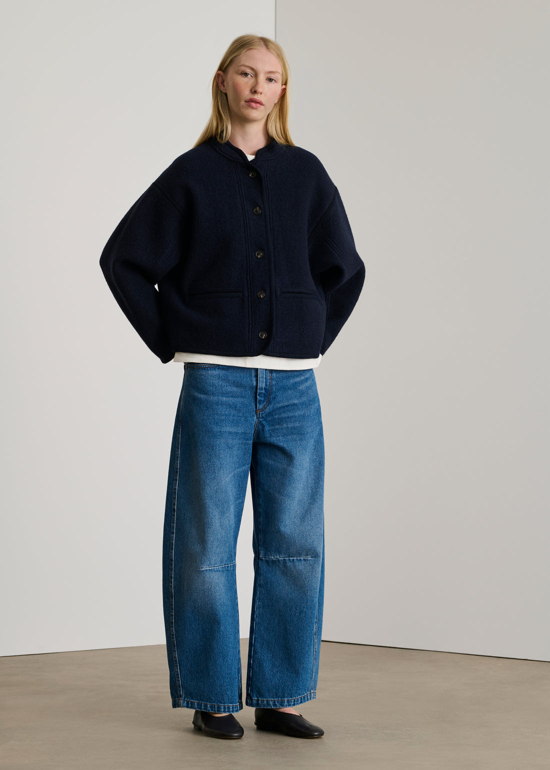 Olympe Jacket in Navy from Soeur