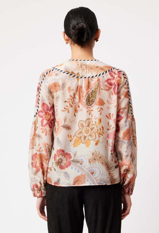 OnceWas Altair Top in Aries floral Print