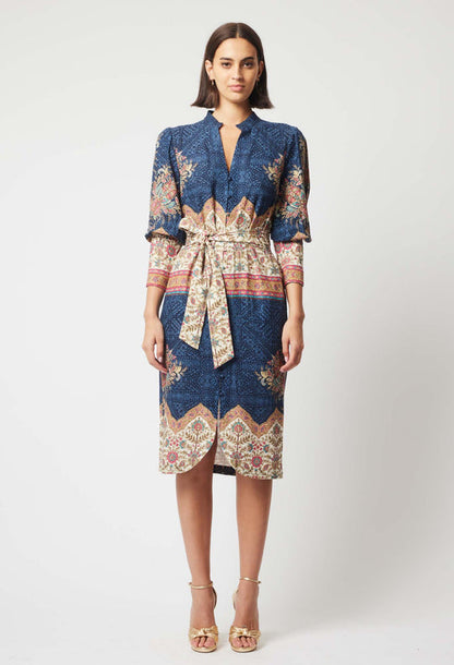 OnceWas Phoenix Dress in Oriental Print