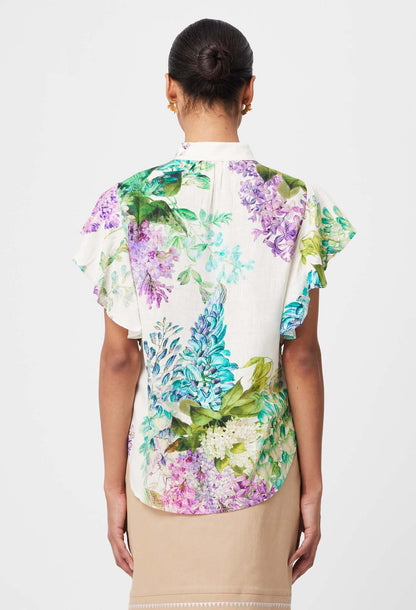 Oncewas Tierra Top in Wisteria Alba print