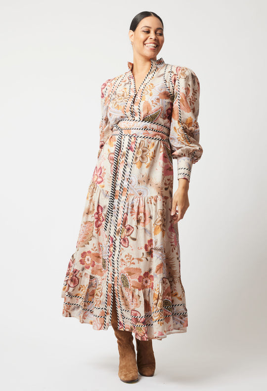 OnceWas Vega Dress in Aries Floral Print