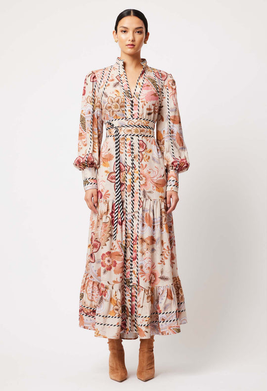 OnceWas Vega Dress in Aries Floral Print