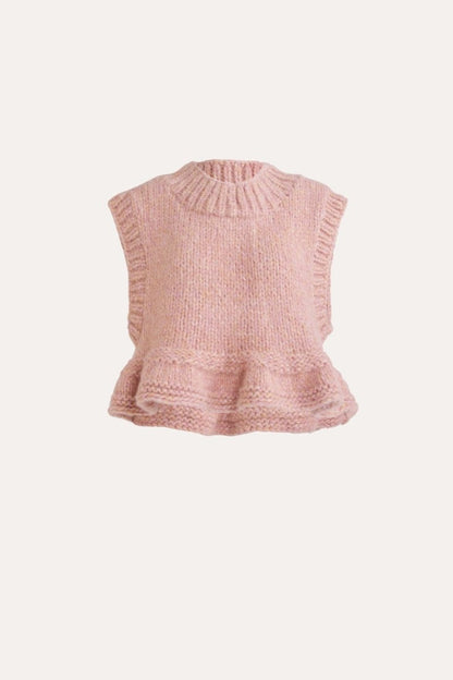 Opal Knit Vest in Blush from FLANNEL at Edito boutique