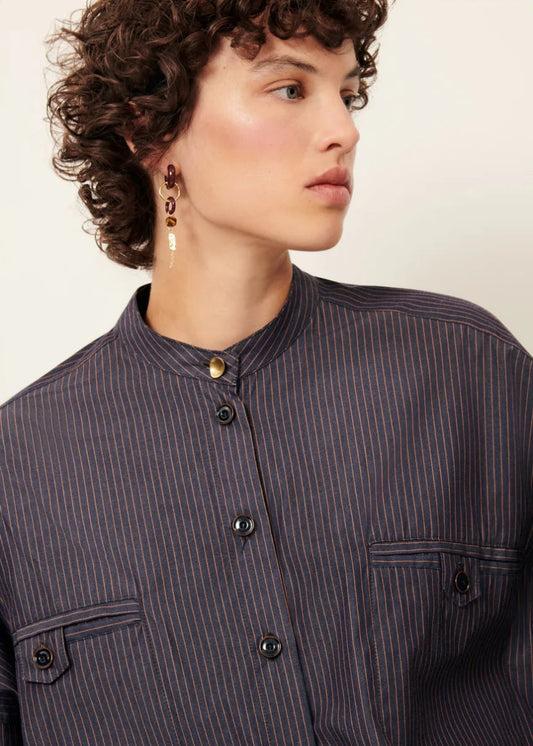 Orregia Shirt in Bluocra from SESSUN at Edito boutique