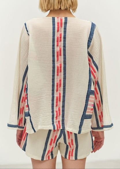 Outopia Short in Navy/Red from DEVOTION TWINS at Edito boutique
