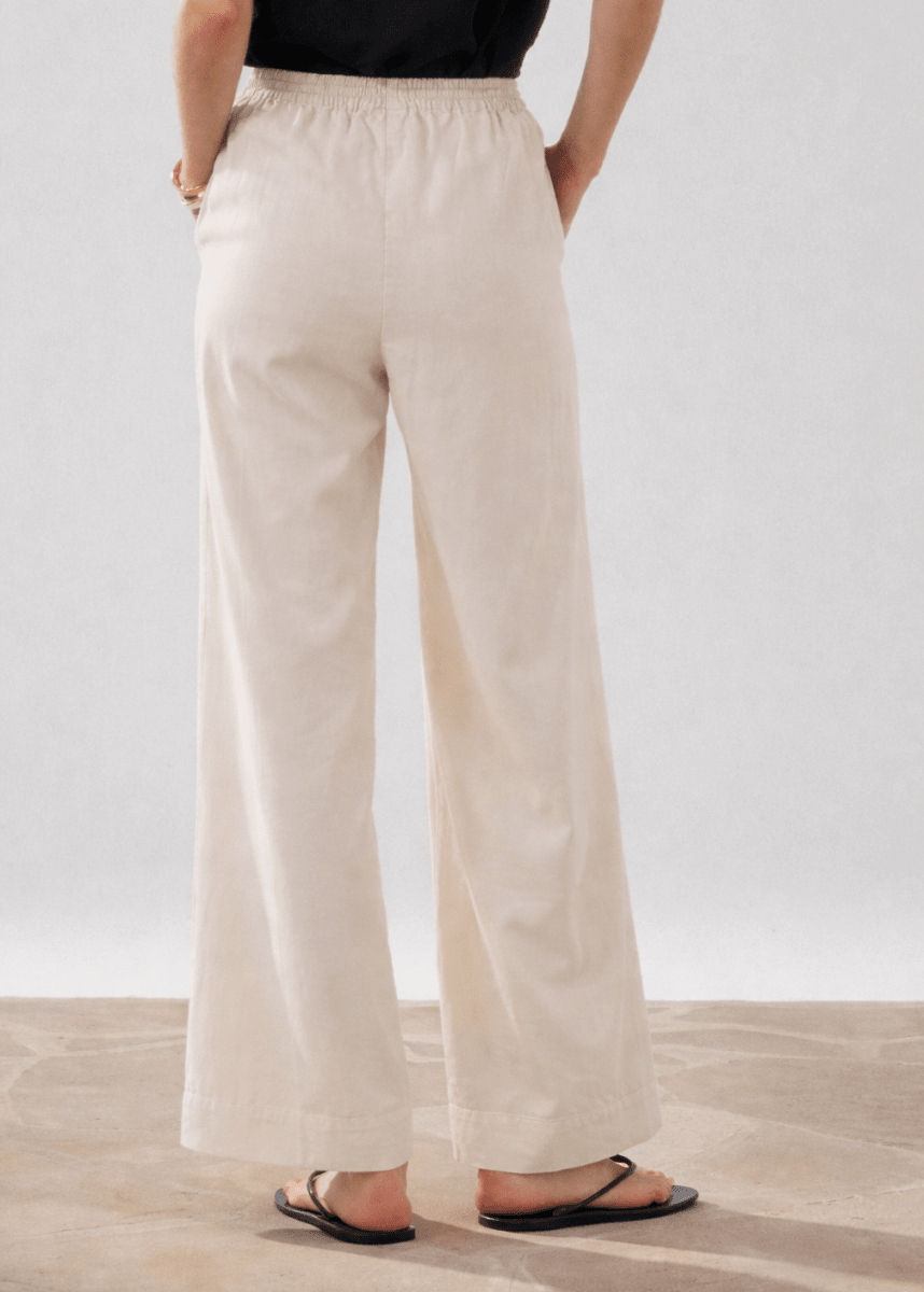 Palerme Pants in Stone from HARTFORD at Edito boutique