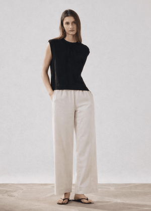 Palerme Pants in Stone from HARTFORD at Edito boutique