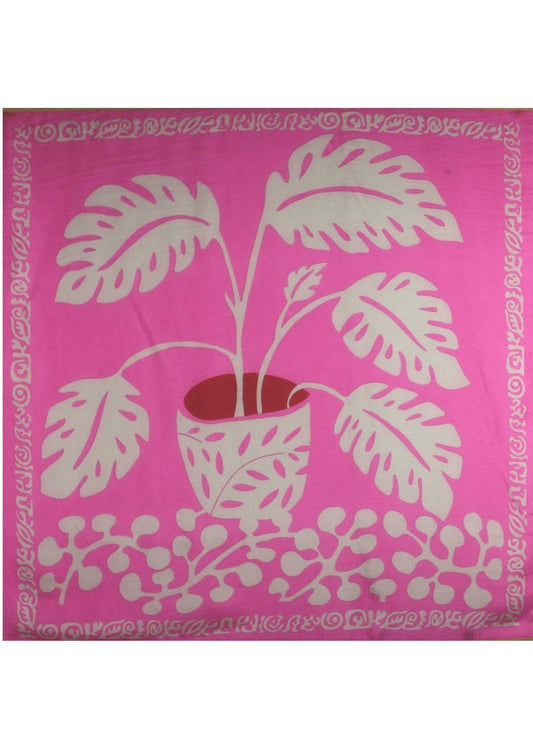 Panama Silk Scarf in Fushia from LES BELLES VAGABONDES at Edito Boutique