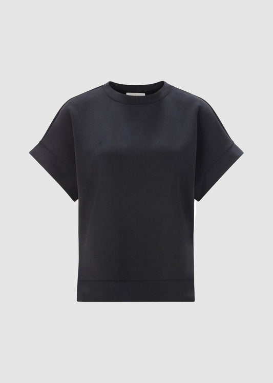 Peached Tee Shirt in Black from Rich & Royal