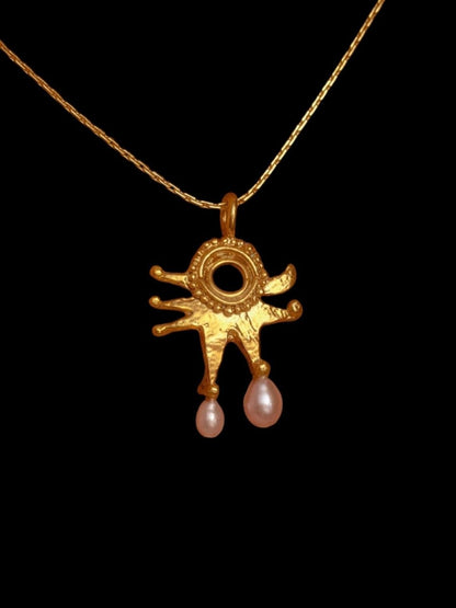 Pearly Moon Clown Costume Necklace from RUBY JACK at Edito Boutique