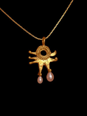 Pearly Moon Clown Costume Necklace from RUBY JACK at Edito Boutique