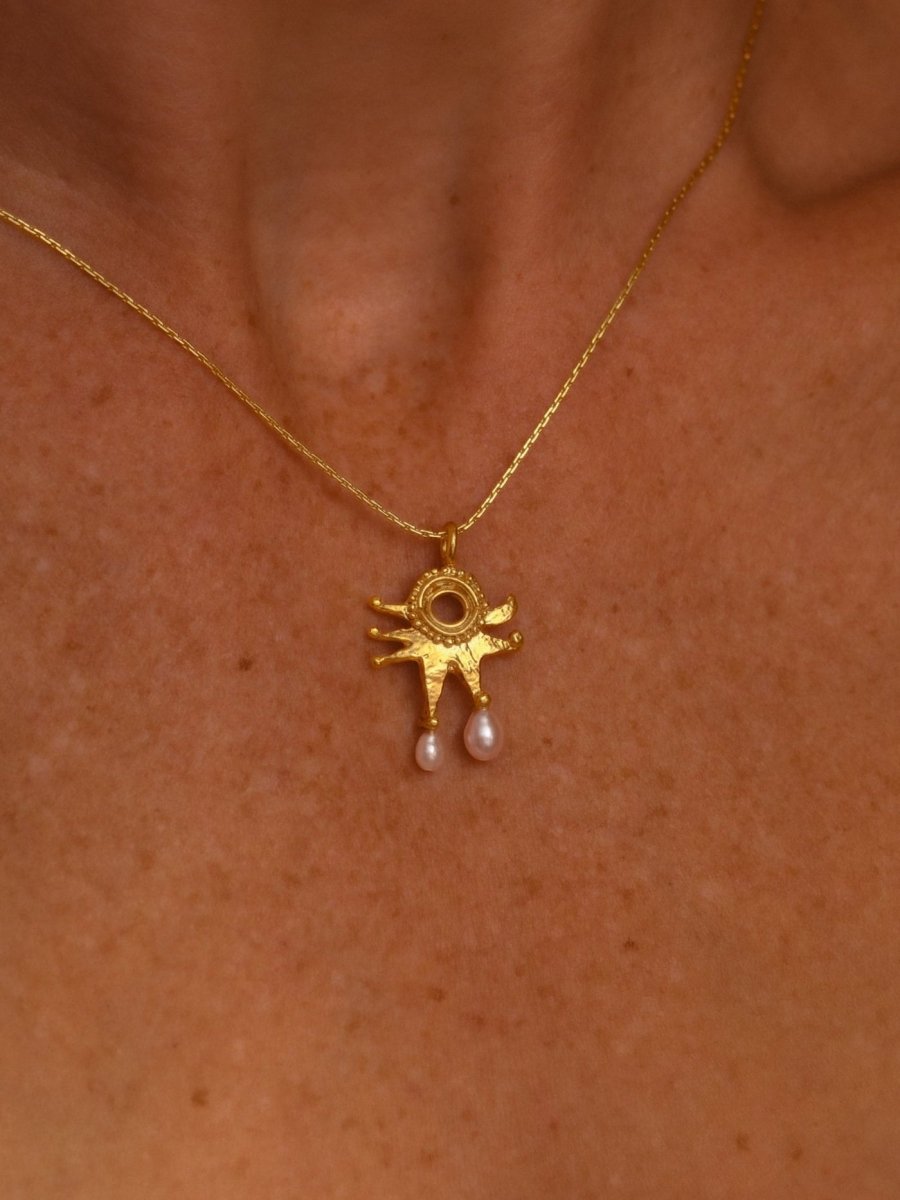 Pearly Moon Clown Costume Necklace from RUBY JACK at Edito Boutique