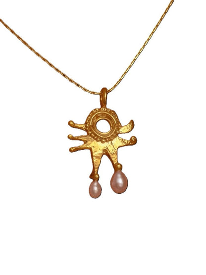 Pearly Moon Clown Costume Necklace from RUBY JACK at Edito Boutique