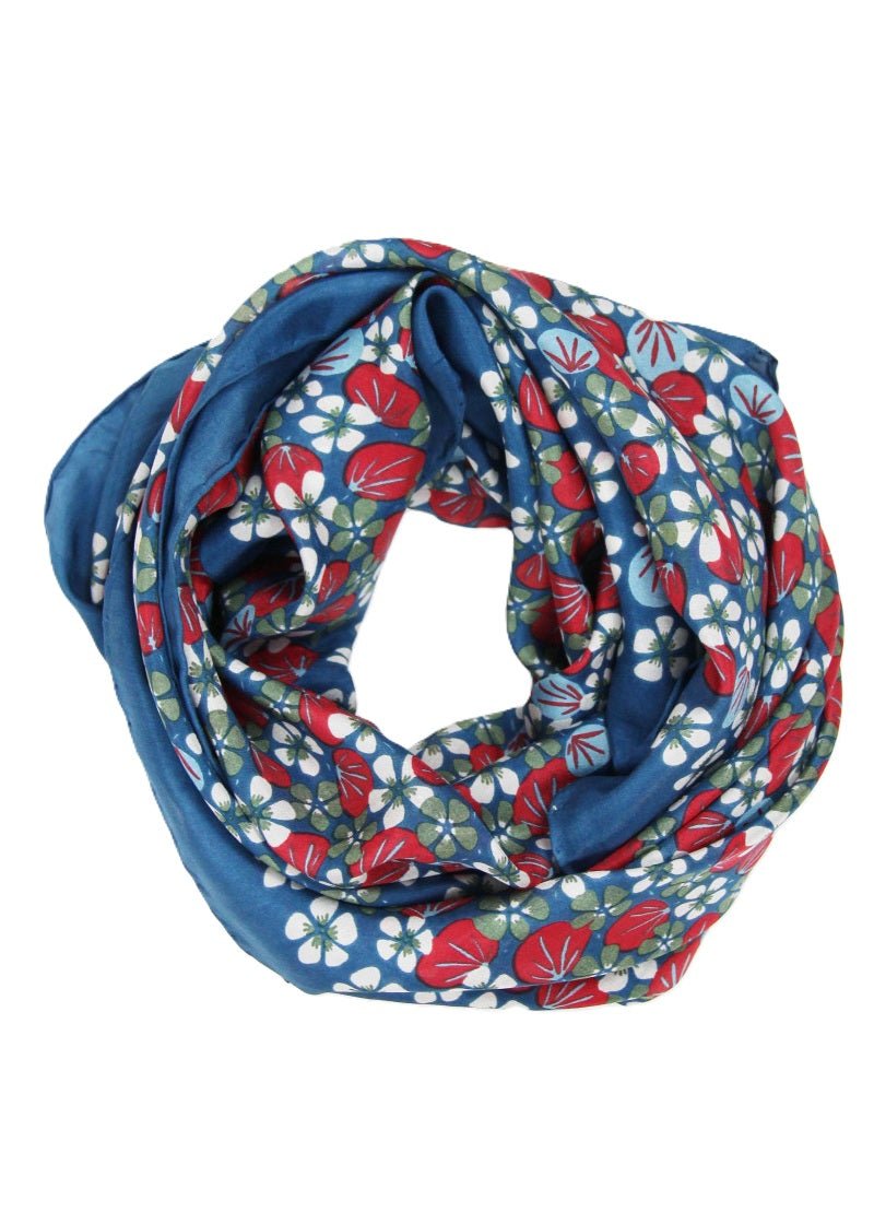 Pergola Silk Scarf in Brick from LES BELLES VAGABONDES at Edito Boutique
