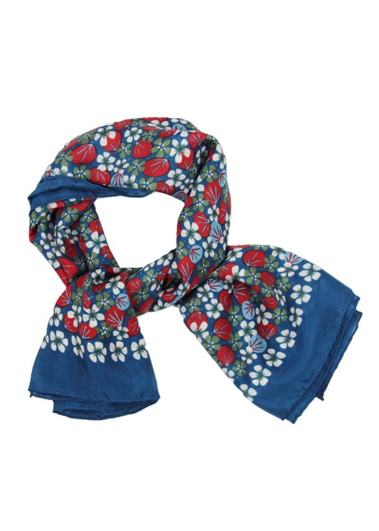 Pergola Silk Scarf in Brick from LES BELLES VAGABONDES at Edito Boutique