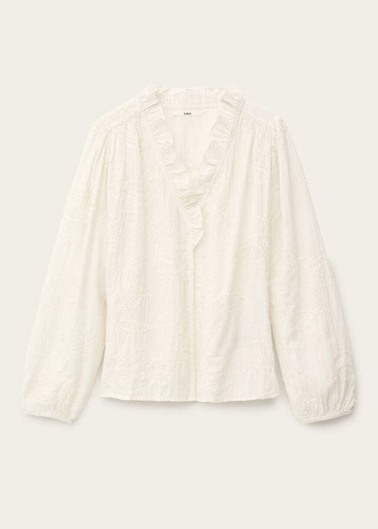 Petty Loose Blouse in Ecru from BA&SH at Edito boutique