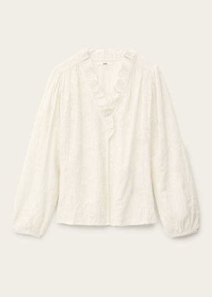 Petty Loose Blouse in Ecru from BA&SH at Edito boutique