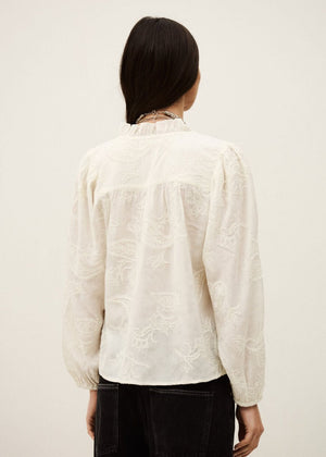 Petty Loose Blouse in Ecru from BA&SH at Edito boutique