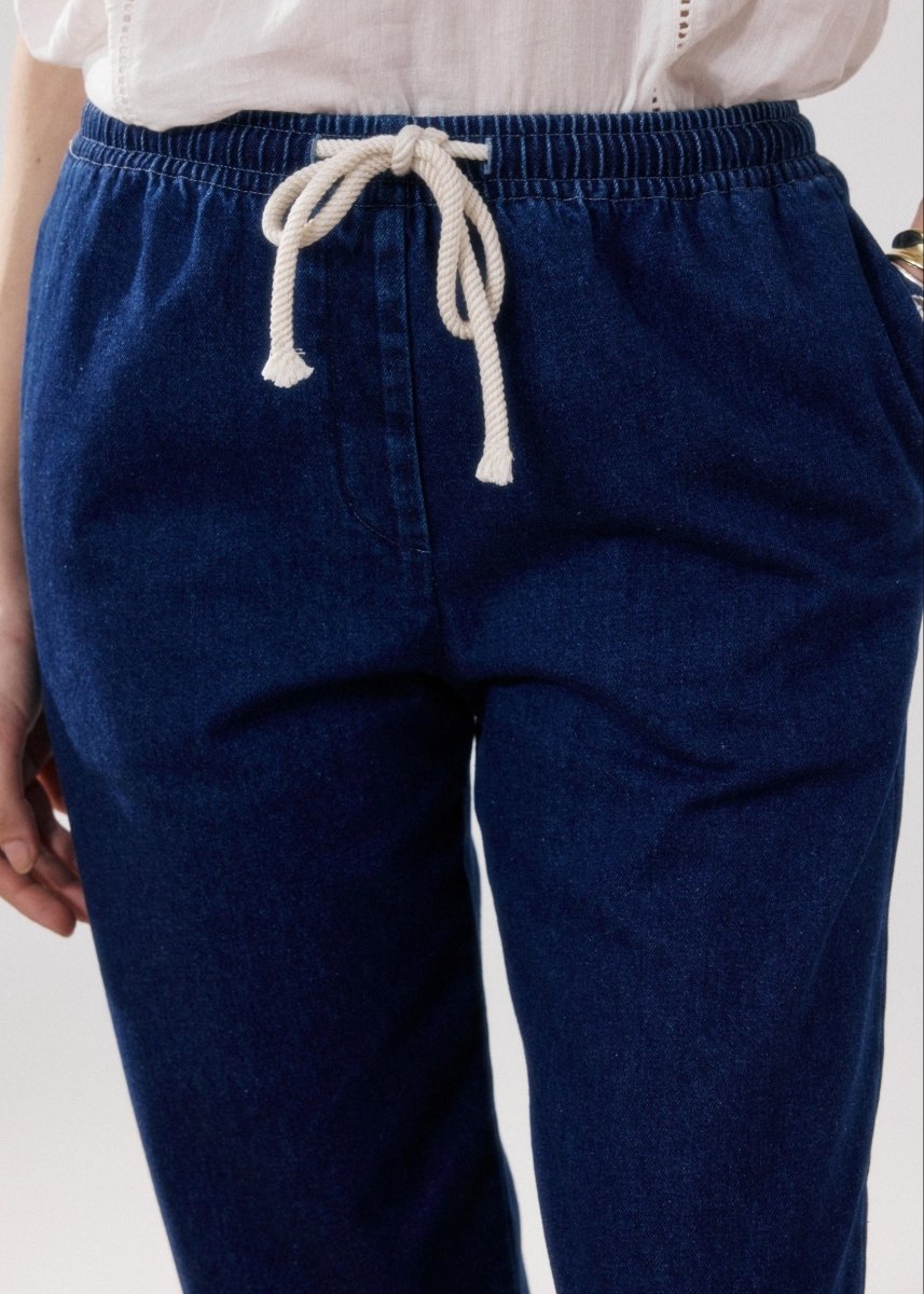 Peyo Trousers in Light Blue from HARTFORD at Edito boutique