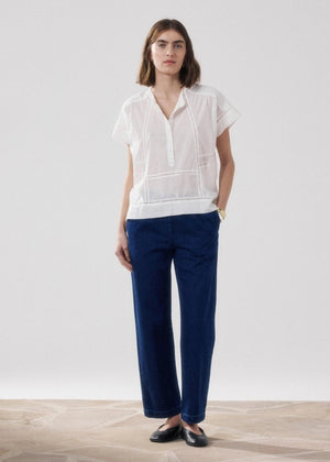 Peyo Trousers in Light Blue from HARTFORD at Edito boutique