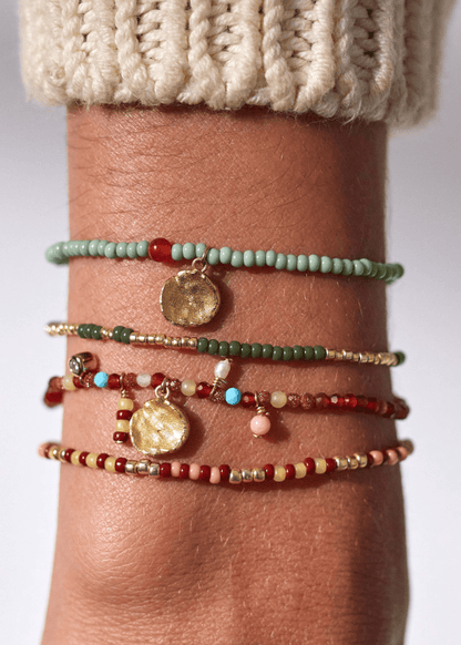 Peyote Bracelet in Green from ANNI LU at Edito boutique