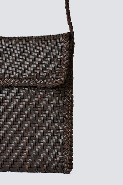 Phone Crossbody Brown from DRAGON DIFFUSION at Edito boutique