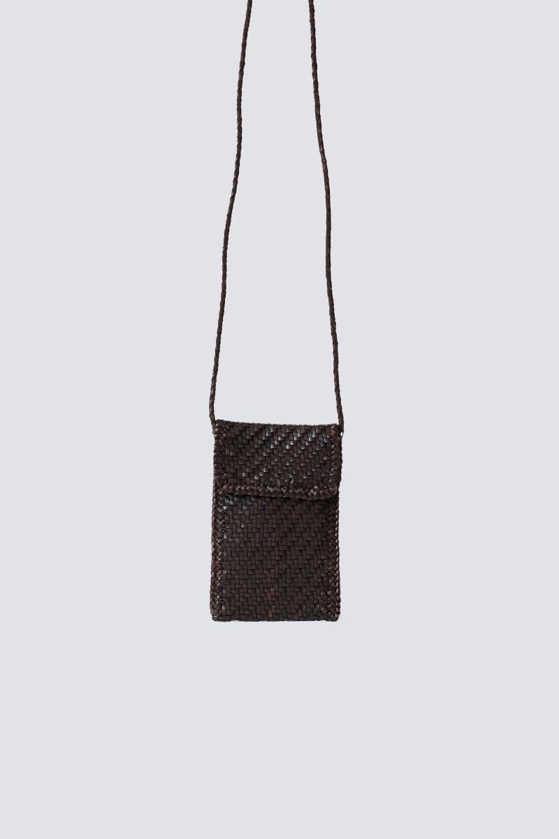 Phone Crossbody Brown from DRAGON DIFFUSION at Edito boutique