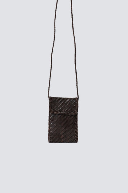 Phone Crossbody Brown from DRAGON DIFFUSION at Edito boutique