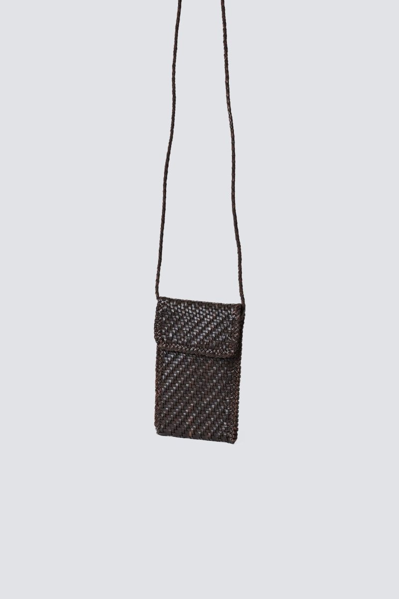 Phone Crossbody Brown from DRAGON DIFFUSION at Edito boutique