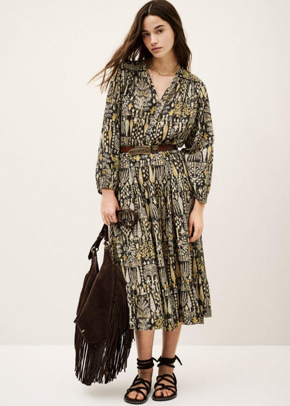 Pidola Dress in Khaki from BA&SH at Edito boutique