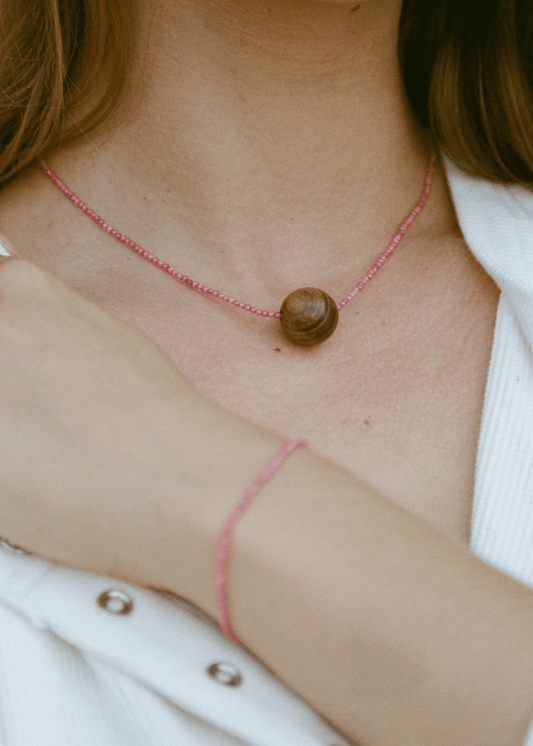 Pink Mood Bracelet in Hibiscus from ANNI LU at Edito Boutique
