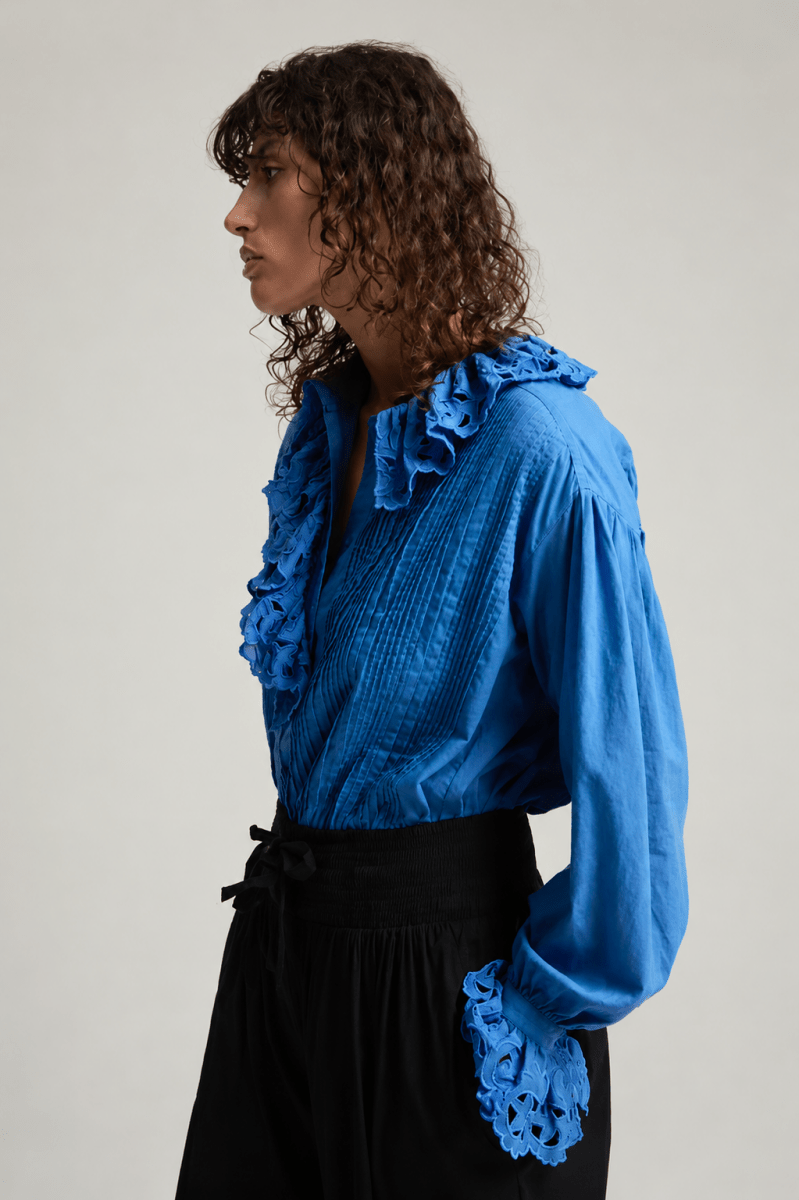 Poeme Blouse in Blue from LAURENCE BRAS at Edito Boutique