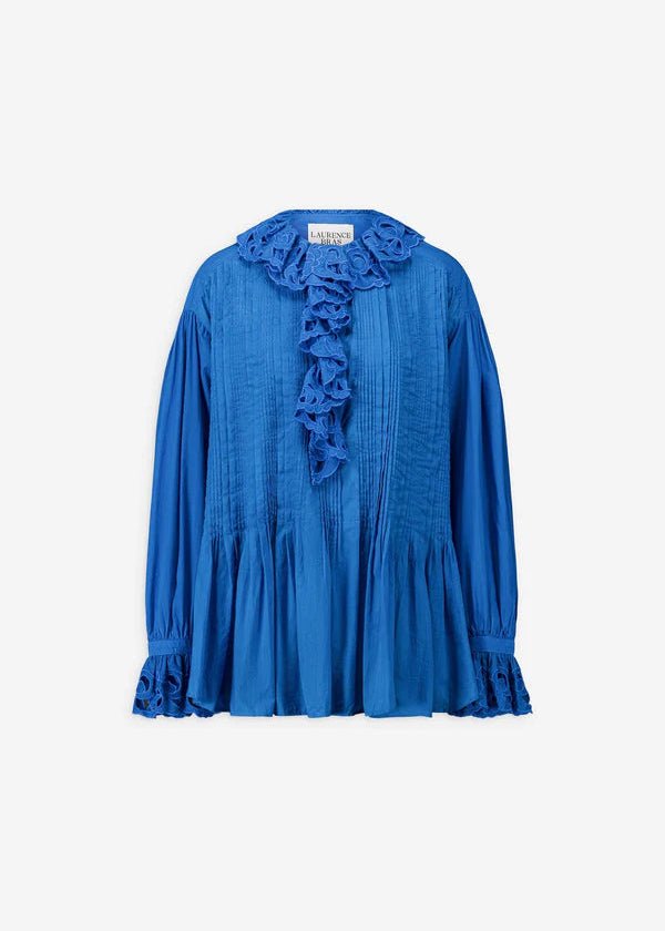 Poeme Blouse in Blue from LAURENCE BRAS at Edito Boutique