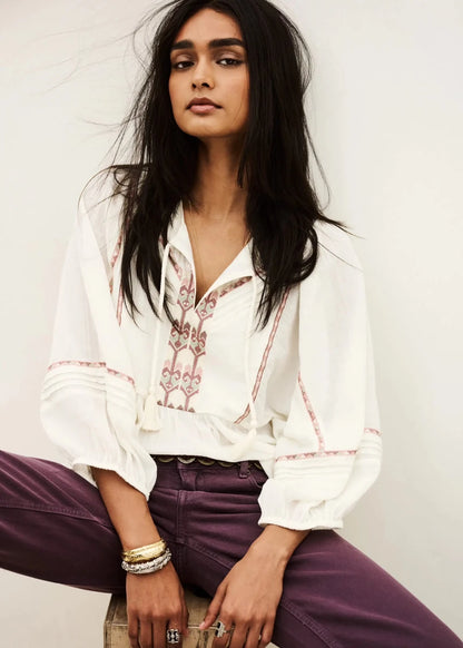 Poeme Blouse in Ecru from BA&SH at Edito Boutique
