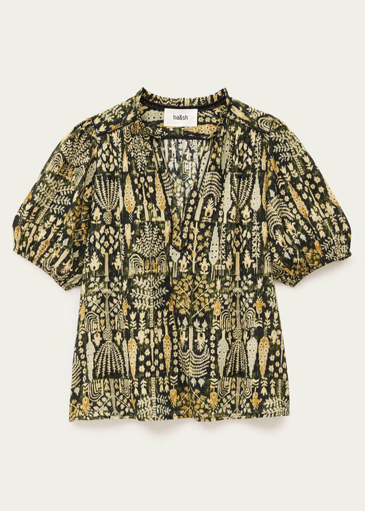 Pueblo Blouse in Khaki from Ba&sh