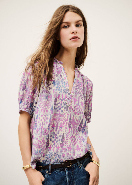 Pueblo Blouse in Pink from Ba&sh