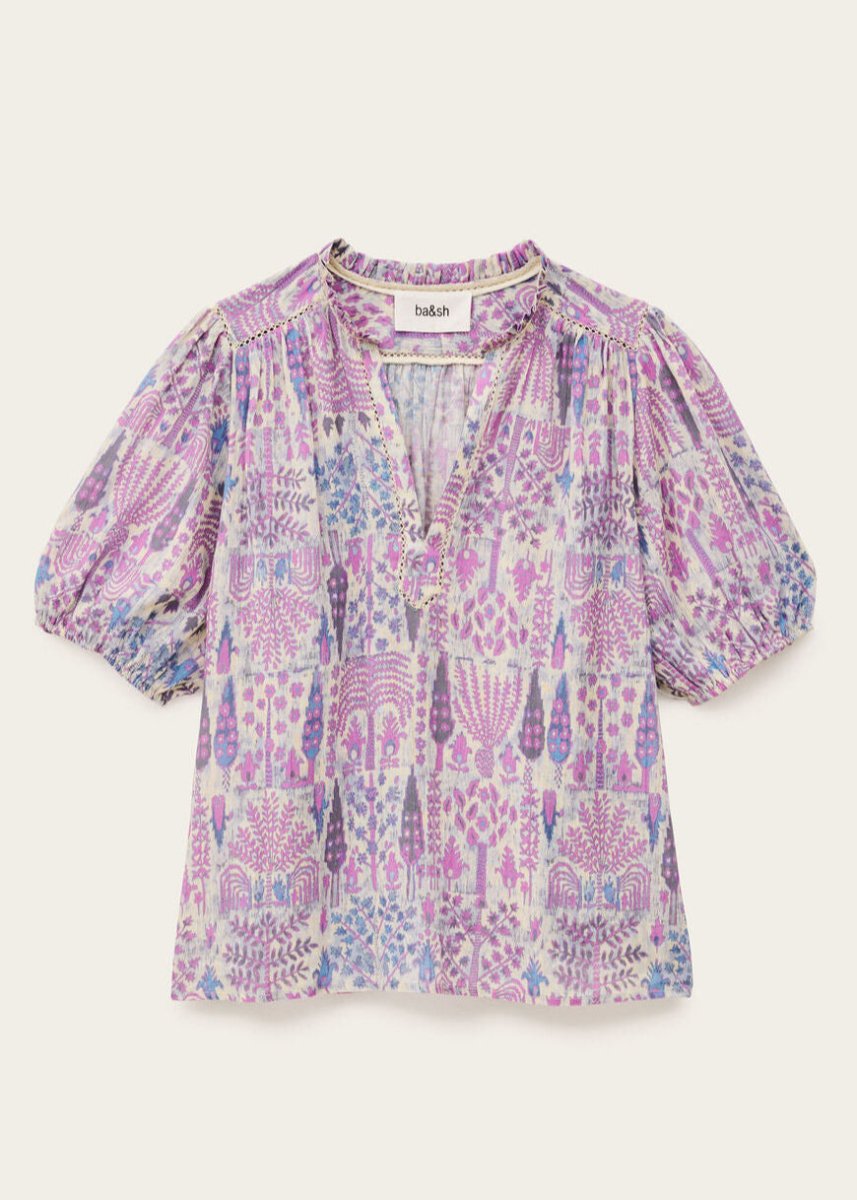 Pueblo Blouse in Pink from BA&SH at Edito boutique