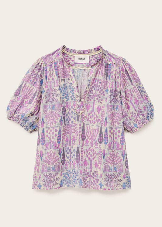 Pueblo Blouse in Pink from BA&SH at Edito boutique