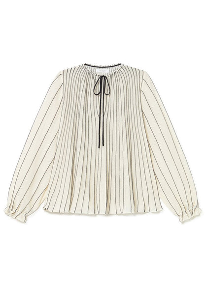 Radial Knitted Blouse in Ecru from SITA MURT at Edito Boutique