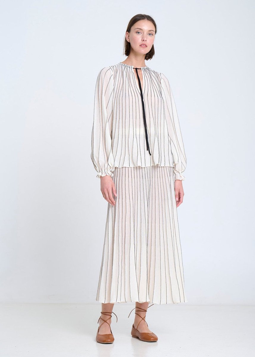 Radial Knitted Skit in Ecru from SITA MURT at Edito Boutique